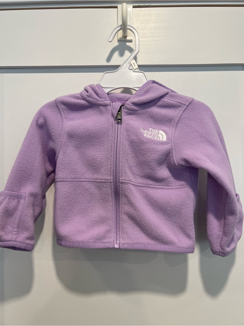 The North Face Infant Lavender Zip-Up Fleece Hoodie
